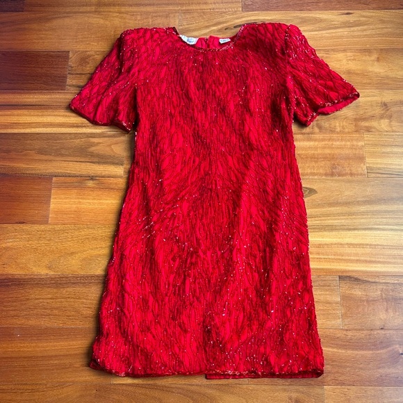 Vintage Laurence Kasar silk dress - Picture 1 of 12